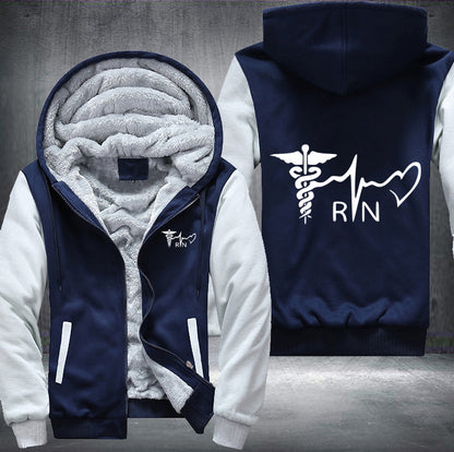 RN Nurse Heart Beat Hoodie