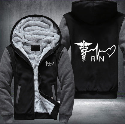 RN Nurse Heart Beat Hoodie