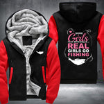 Real Girls Go Fishing Fleece Jacket