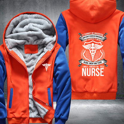 Nurse Title Fleece Hoodie