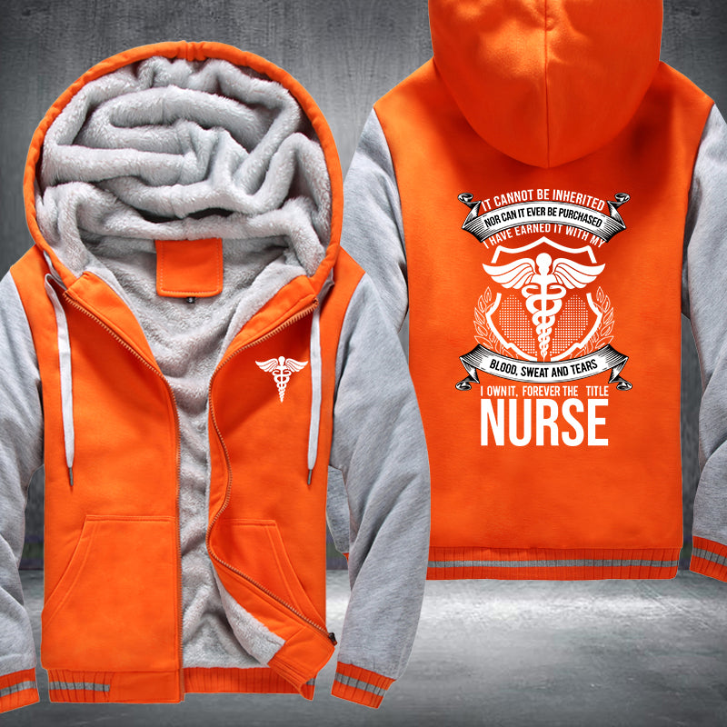 Nurse Title Fleece Hoodie