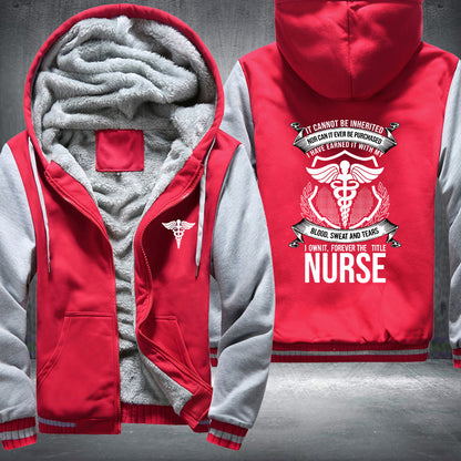 Nurse Title Fleece Hoodie