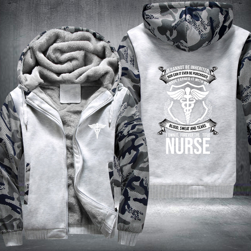 Nurse Title Fleece Hoodie