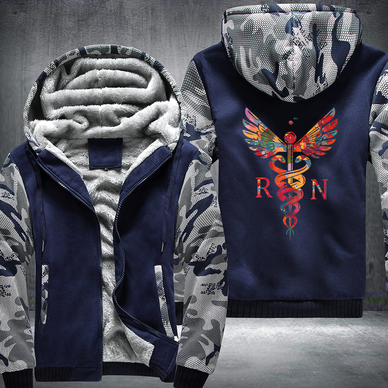RN Abstract Nurse Fleece Hoodie