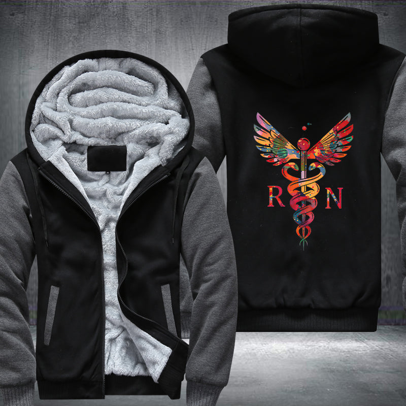 RN Abstract Nurse Fleece Hoodie
