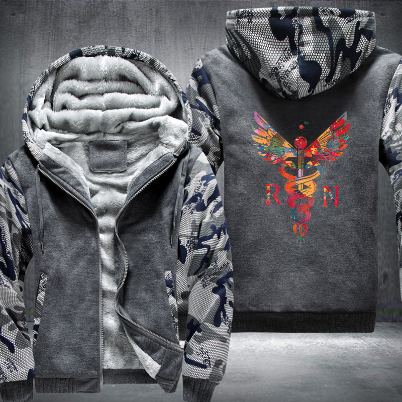 RN Abstract Nurse Fleece Hoodie