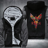 RN Abstract Nurse Fleece Hoodie