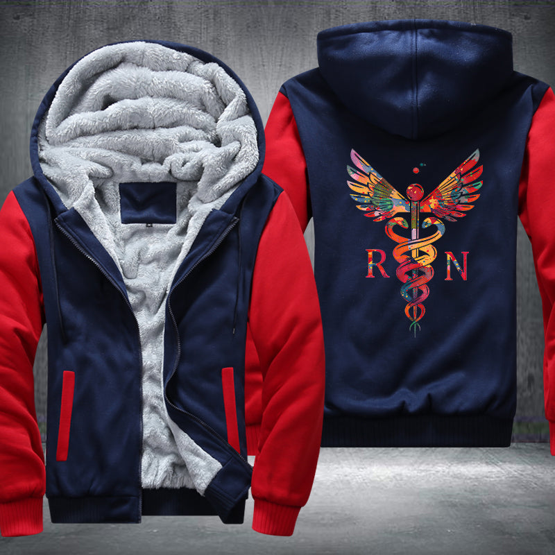 RN Abstract Nurse Fleece Hoodie