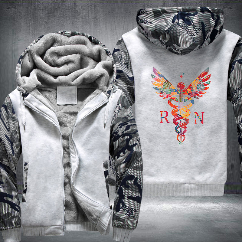 RN Abstract Nurse Fleece Hoodie