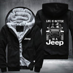 In A 4 x 4 Fleece Jacket