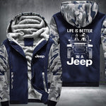 In A 4 x 4 Fleece Jacket