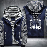 In A 4 x 4 Fleece Jacket
