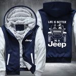 In A 4 x 4 Fleece Jacket