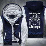 In A 4 x 4 Fleece Jacket