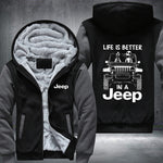 In A 4 x 4 Fleece Jacket