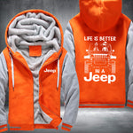 In A 4 x 4 Fleece Jacket
