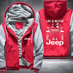 In A 4 x 4 Fleece Jacket