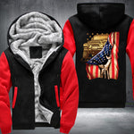 USA Flag 4x4 Fleece Jacket