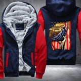 USA Flag 4x4 Fleece Jacket