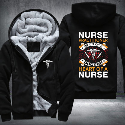 Heart Of A Nurse Fleece Jacket