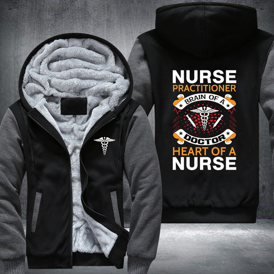 Heart Of A Nurse Fleece Jacket