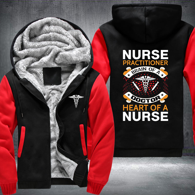 Heart Of A Nurse Fleece Jacket
