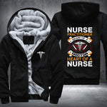 Heart Of A Nurse Fleece Jacket