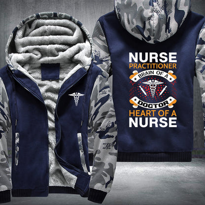 Heart Of A Nurse Fleece Jacket