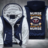 Heart Of A Nurse Fleece Jacket