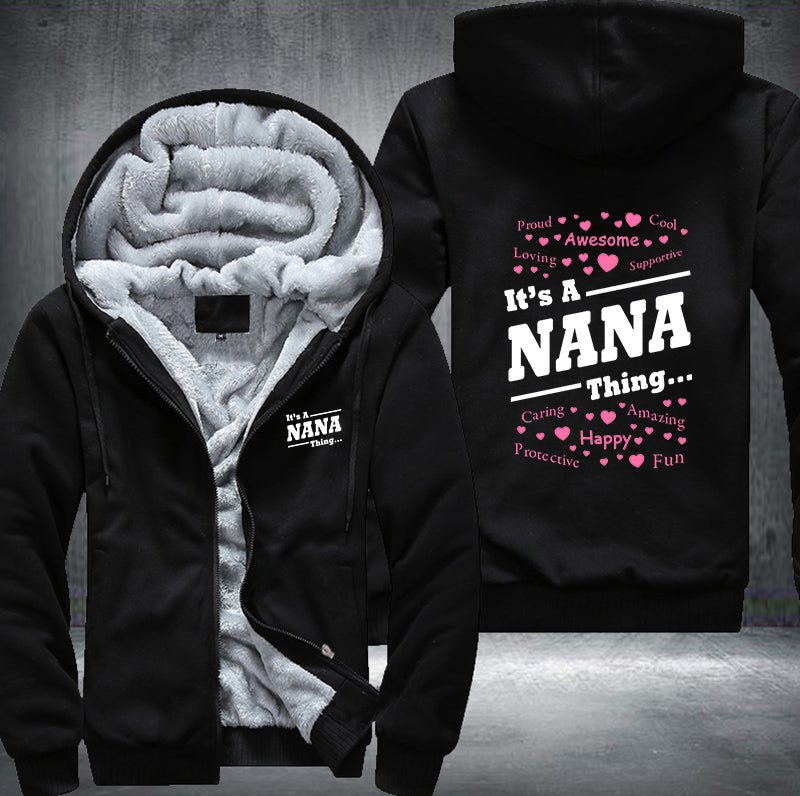 Nana Grandma Fleece Hoodie