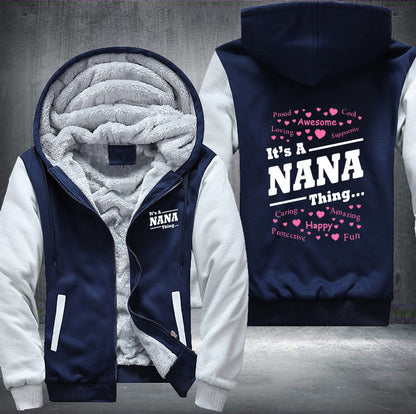 Nana Grandma Fleece Hoodie