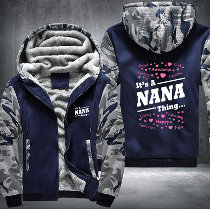 Nana Grandma Fleece Hoodie