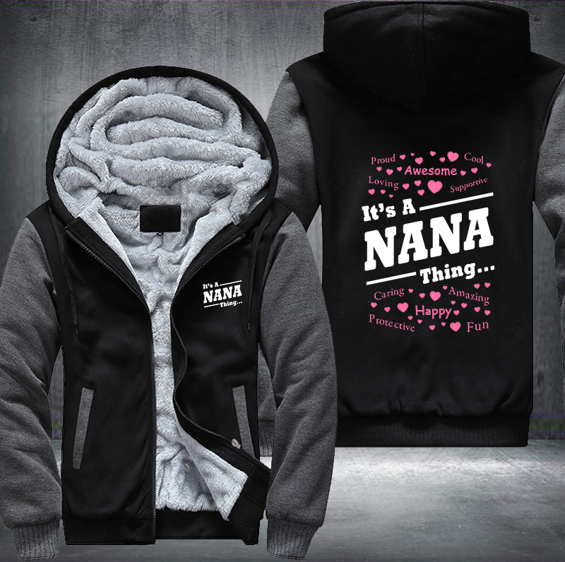 Nana Grandma Fleece Hoodie