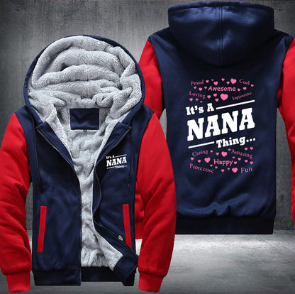 Nana Grandma Fleece Hoodie