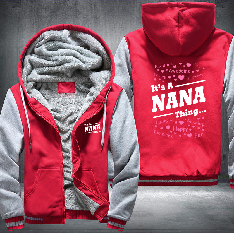 Nana Grandma Fleece Hoodie