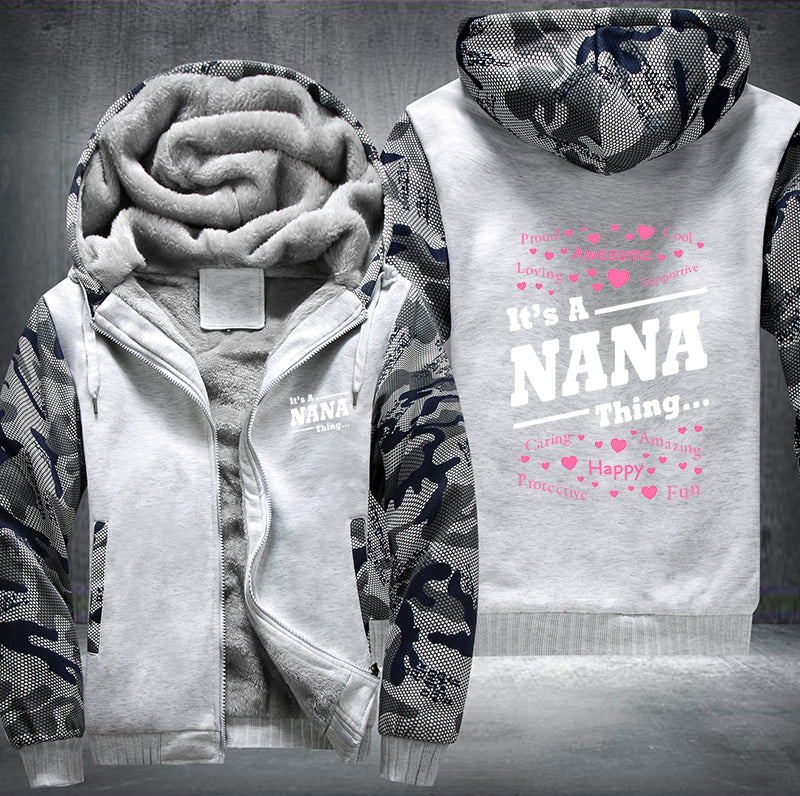 Nana Grandma Fleece Hoodie