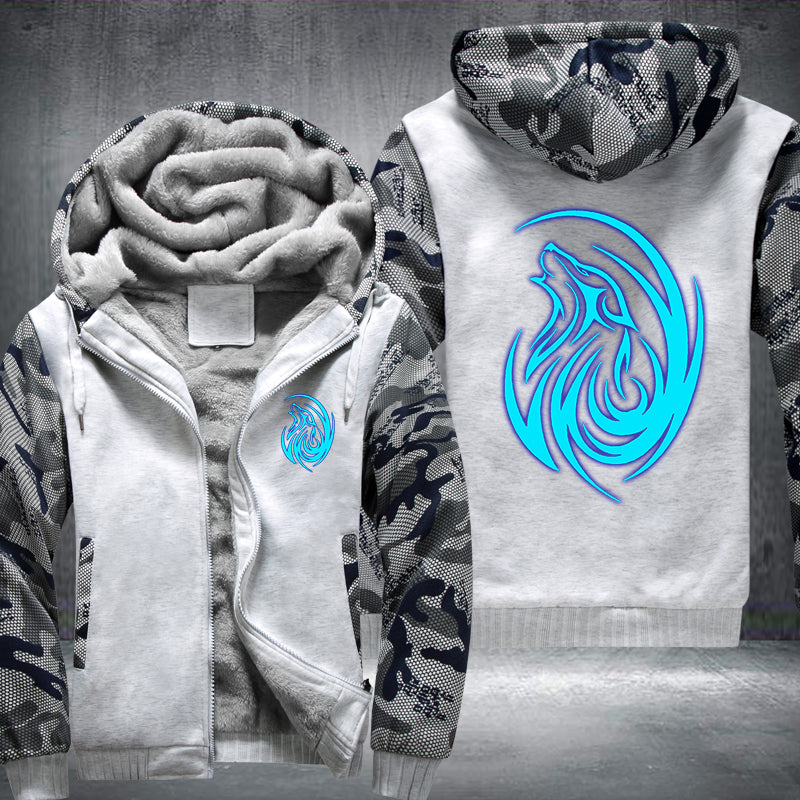 Luminous Wolf Hoodie