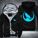 Luminous Howling Wolf Hoodie