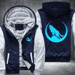 Luminous Howling Wolf Hoodie