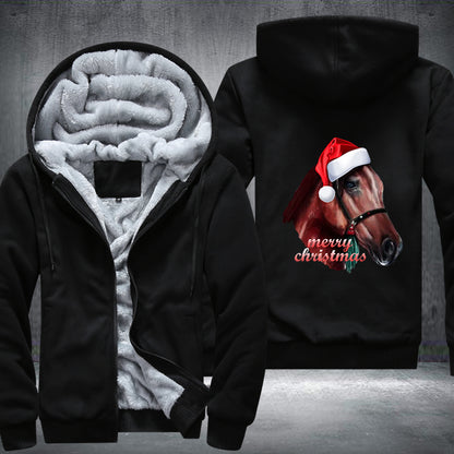 Horse Christmas Fleece Hoodie