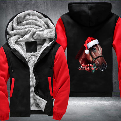 Horse Christmas Fleece Hoodie