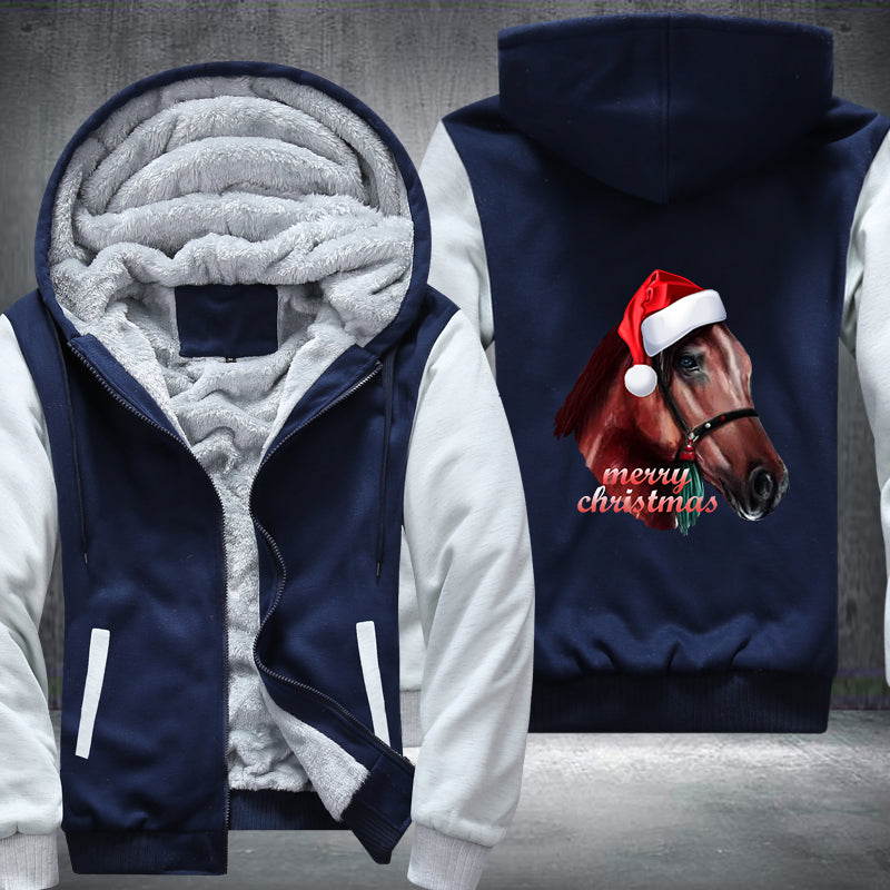 Horse Christmas Fleece Hoodie