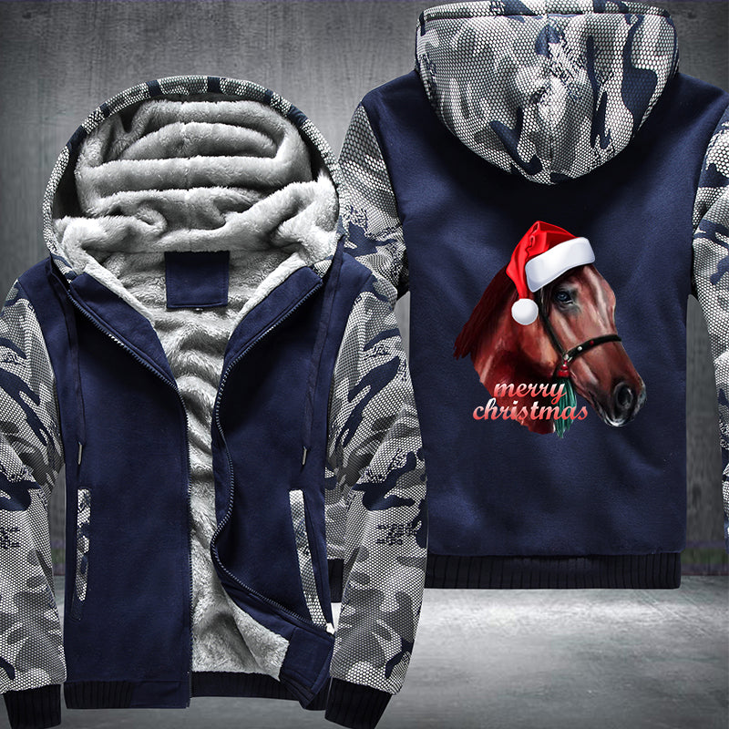 Horse Christmas Fleece Hoodie