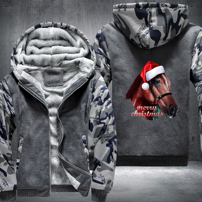 Horse Christmas Fleece Hoodie