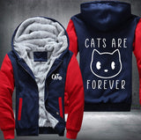 CATS ARE FOREVER Fleece Jacket