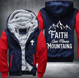 Faith can move mountains Fleece Jacket