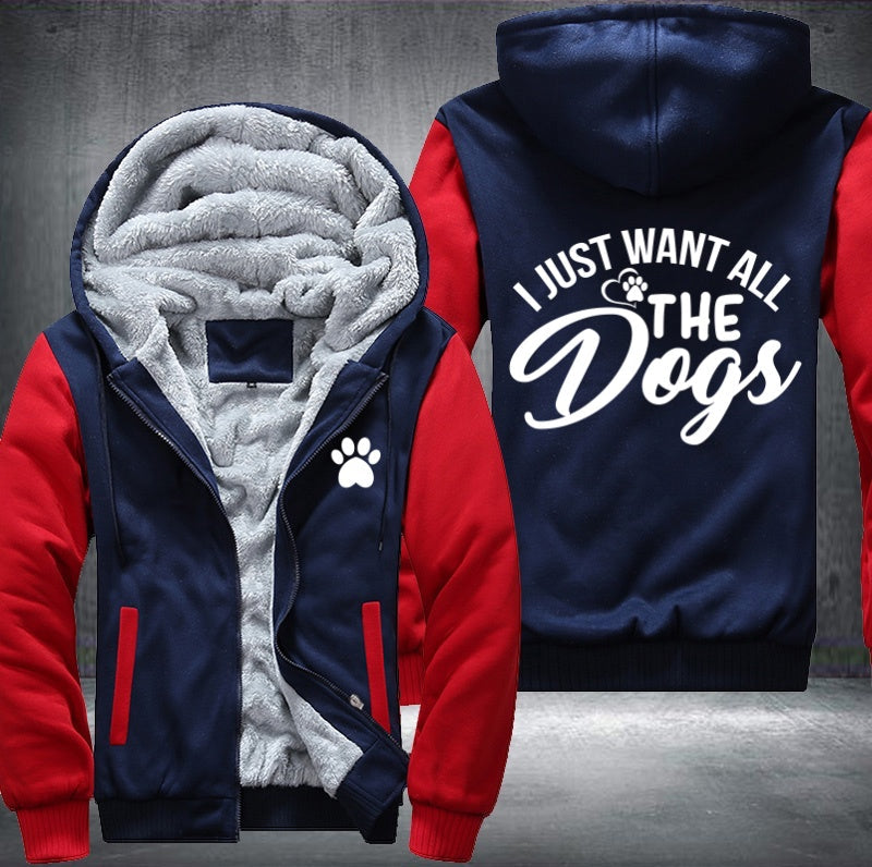 I just want all the dogs Fleece Jacket