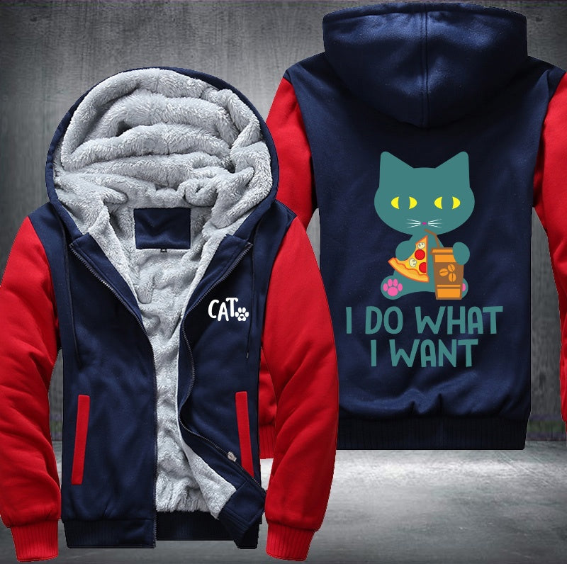 CAT I DO WHAT I WANT Fleece Jacket