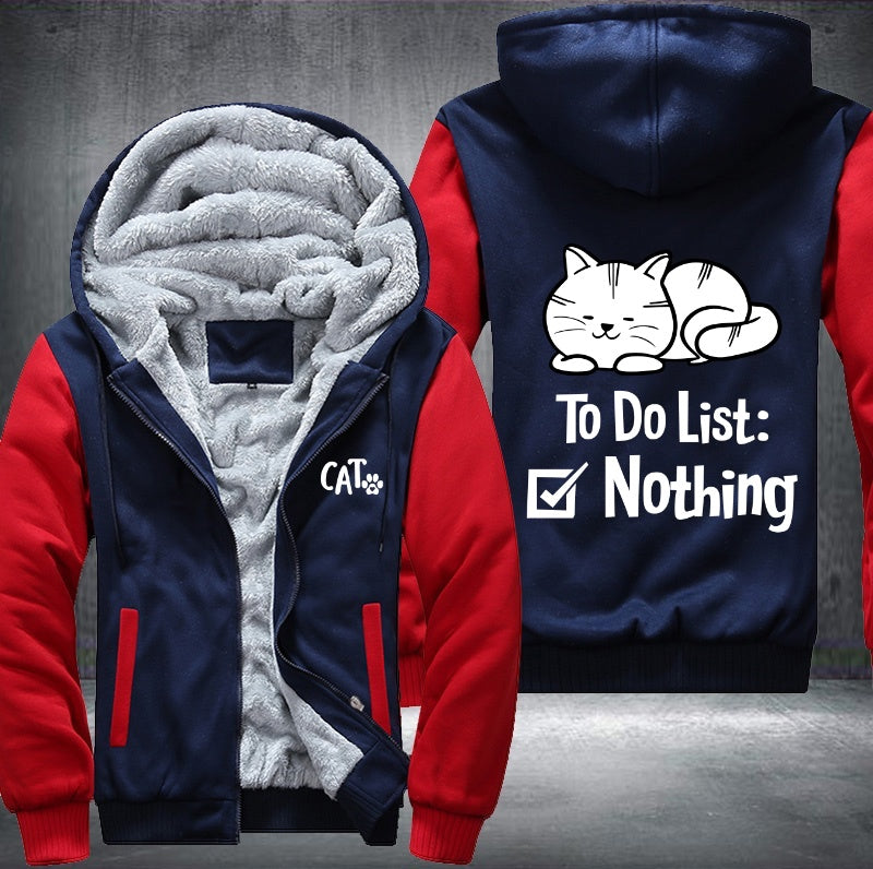 CAT To do list Fleece Jacket