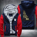 I love mutts and I can not lie Fleece Jacket
